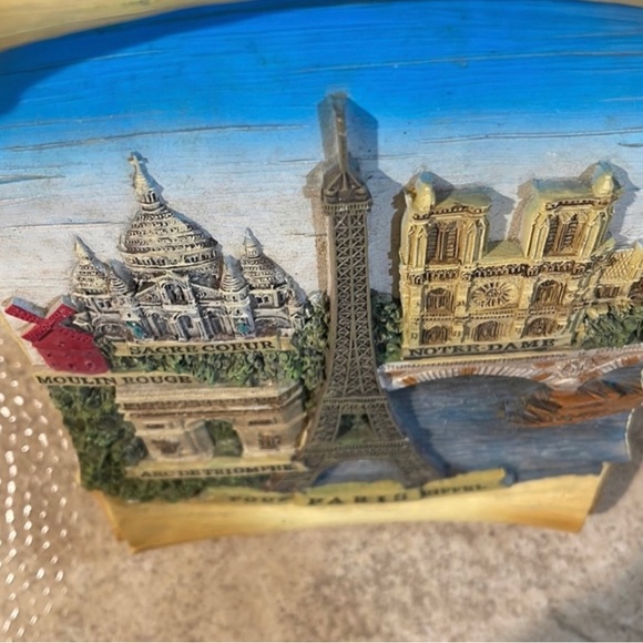 Paris wall or table decor. Its not a picture. took a side pic to try to show it - Picture 3 of 4